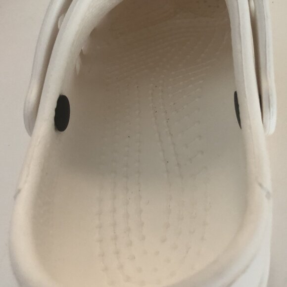 Crocs Classic White Clog Slip On Sandals Unisex Men Size 7 Women Size 9 Comfort - Picture 7 of 10